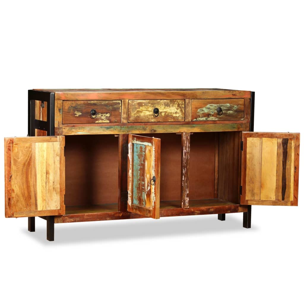 vidaXL Aparador Madera Maciza reciclada 120x35x76 cm