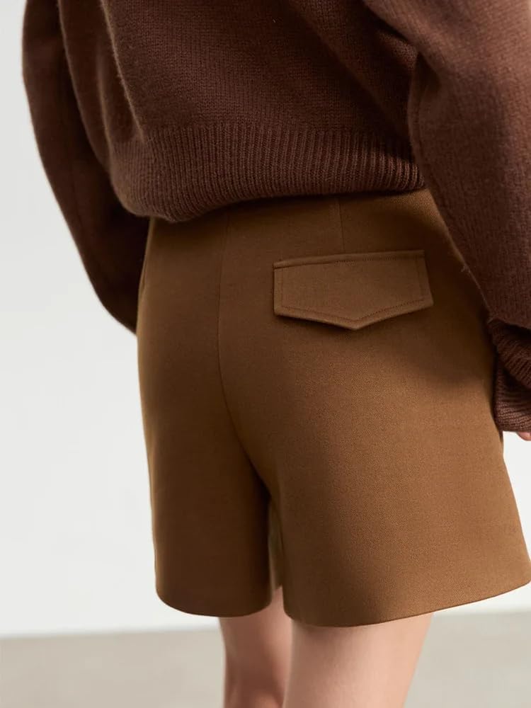Women's Shorts Winter Straight Pants Office Lady Shorts Pants