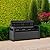Toomax Foreverspring UV Weather Defiant Lockable Box Chest Bench for Outdoor Pool Patio Furniture and Deck Storage Bin, 70 Gallon Anthracite