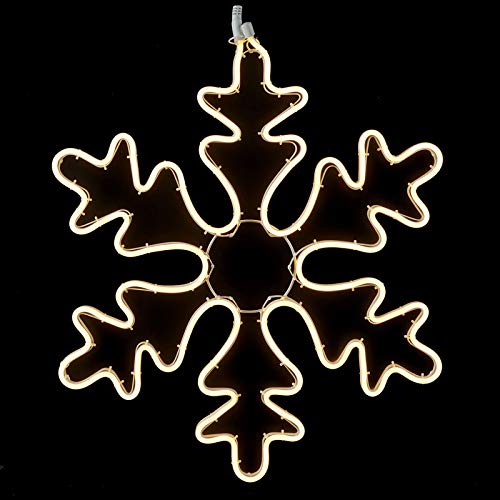 luca LED Schneeflocke Lichtschlauch für Außen/Innen 68 cm (E1045149) Weihnachtsdeko