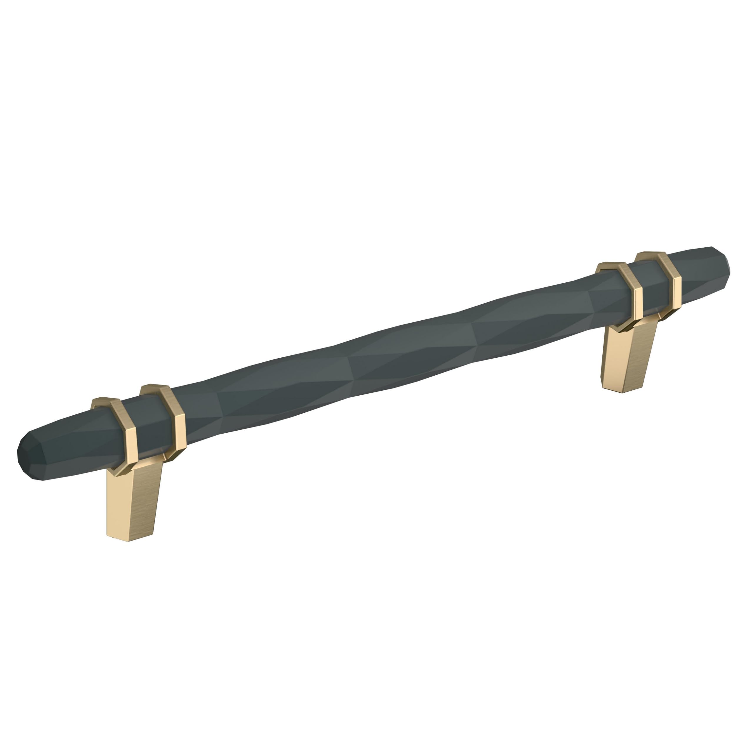 Amerock London Cabinet Pull, 160mm C-C, Black Bronze/Golden Champagne, 1 Pack, Model BP36650BBRBBZ
