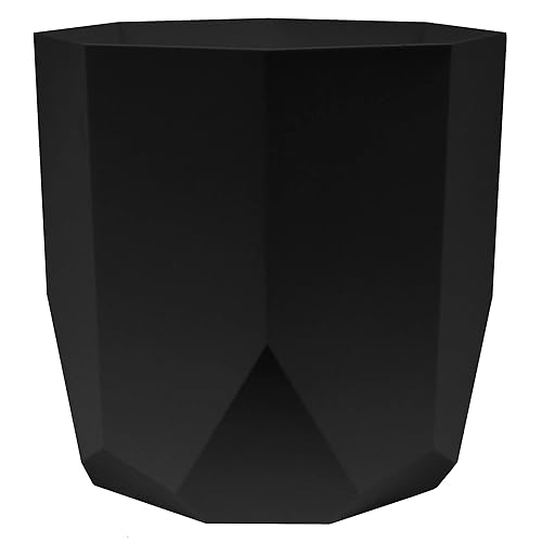 Bloem Tuxton 10" Modern Plastic Planter - Geometric Indoor/Outdoor 2.7