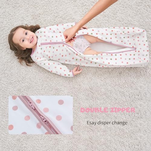 Image of Miracle Baby Sleep Sack - 100% Breathable Cotton Wearable Blanket, Long Sleeve Sleeping Sack for Infant 0-18 Months(3 Pack)