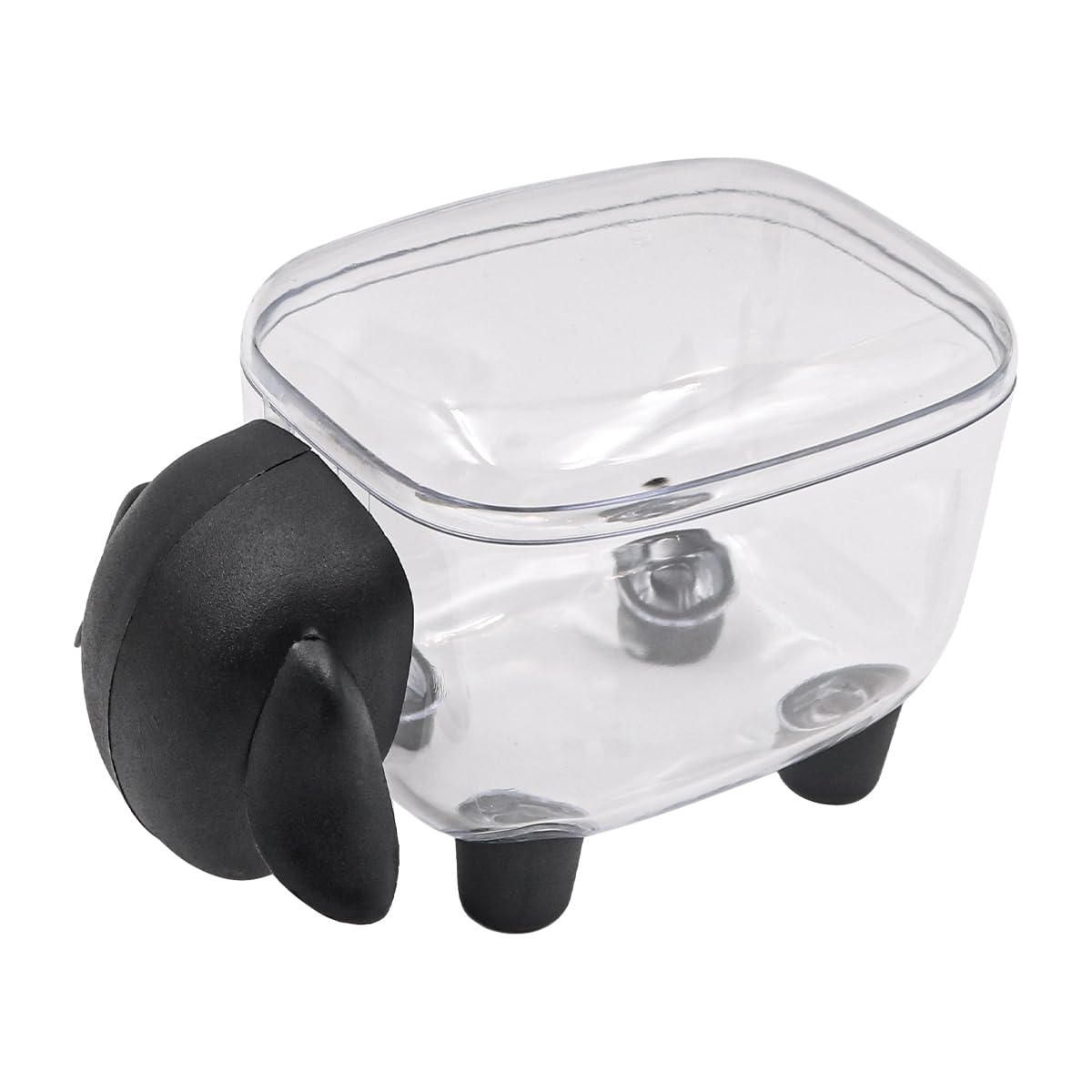 Tiardey Cotton Bud Holder Sheep Shaped Cotton Swab box Creative Small Item Organizer