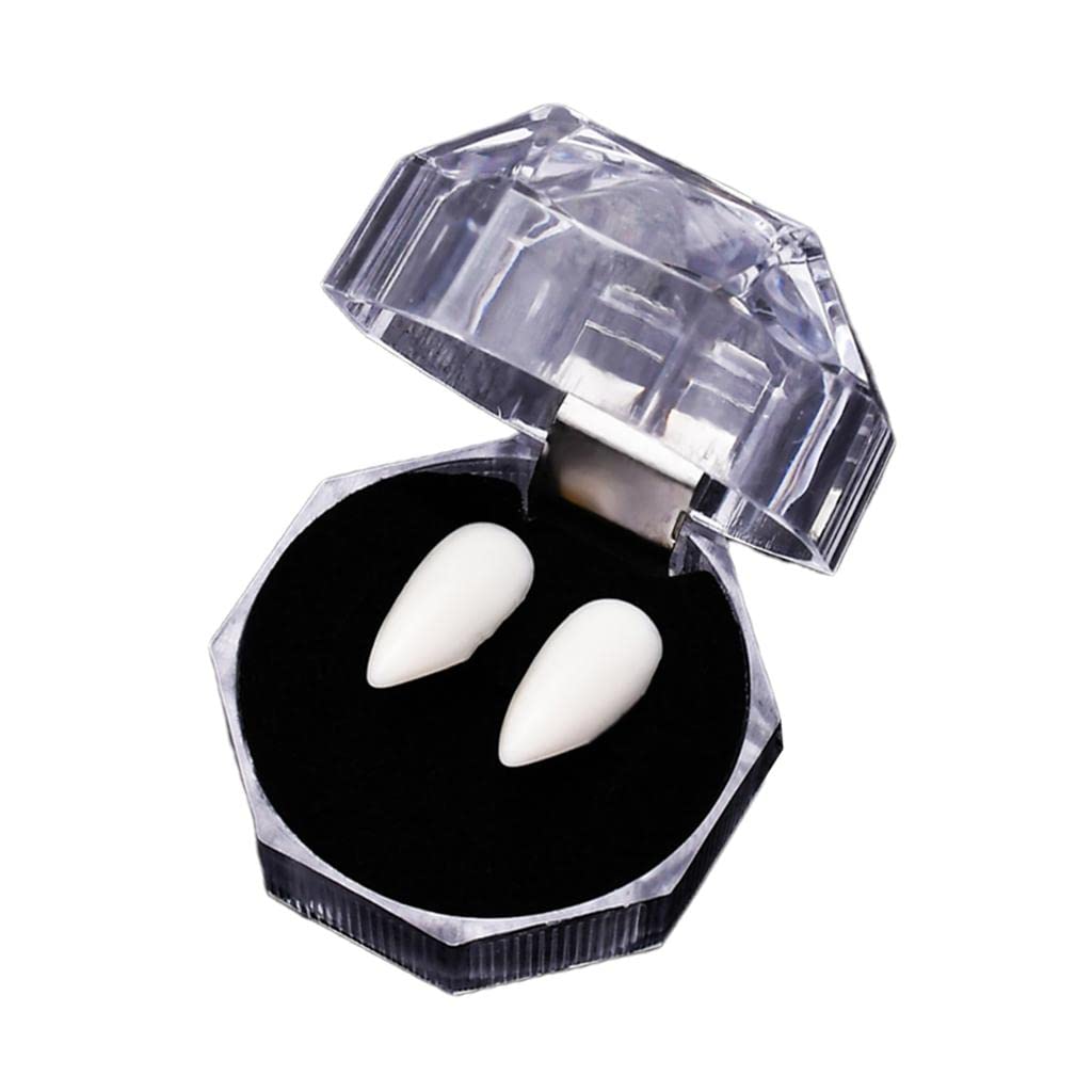 THE STYLE SUTRA Halloween False Teeth Vampire Fangs Zombie Teeth Cosplay Costume Props 15mm | 1 Pair Teeth,1 Piece tweezer,1 Pair Brace,1 Pair Gutta pertscha,1 Piece Guiding Book,1 Piece Box, (B0C1P23HZT) Amazon Price History, Amazon Price Tracker