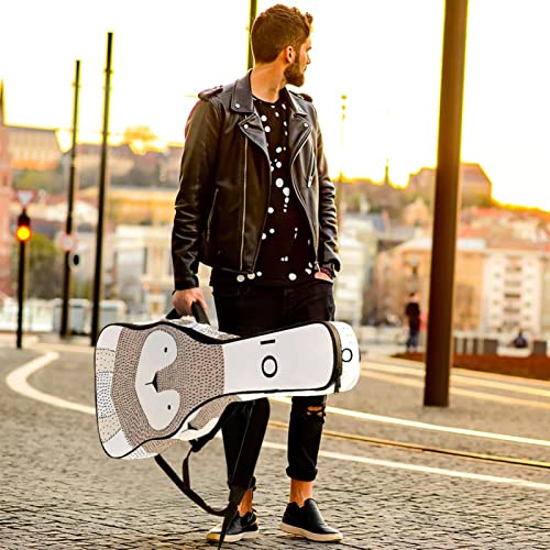 Housse étanche pour guitare acoustique avec double bandoulière et poche Marron, Multicolore 05, 42.9×16.9×4.7 in… - Les Beatles, Paul McCartney, John Lennon, RIngo Starr, George Harrison Housse étanche pour guitare acoustique avec double bandoulière et poche Marron, Multicolore 05, 42.9x16.9x4.7 in… – Image 7