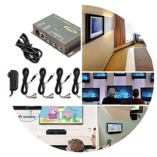 Tunteil TT02 Ir Remote Control Repeater, Remote Control Repeater Extender Emitter Kit Control Up To 8 Hidden A/V Devices Like Cable Boxes thumb #6
