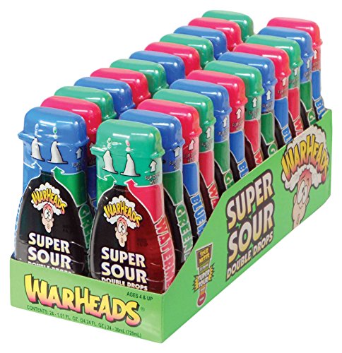 Warheads Super Sour Condiments Double Gouttes bonbon liquide 30 ml lot de 24