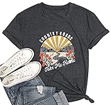 Country Roads Take Me Home Shirt Womens Country Music Tshirts Vintage Nashville Short Sleeve Tees To