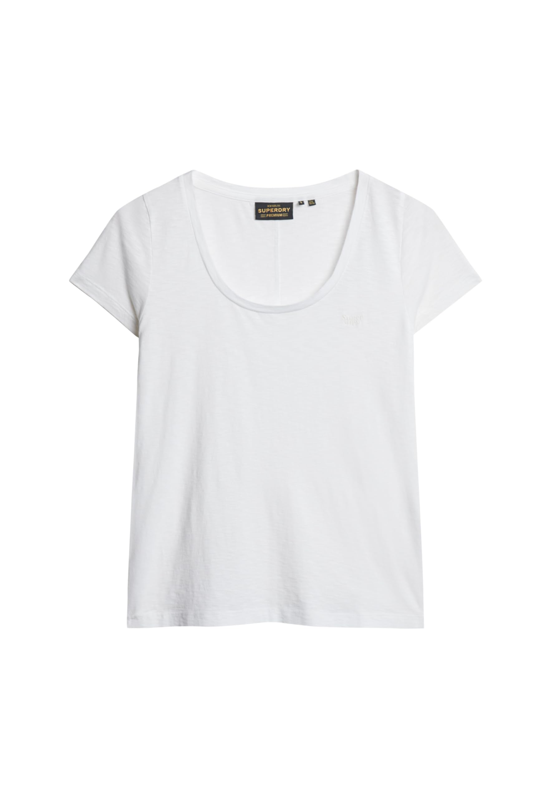 Superdry Scoop Neck tee W1011381A Optic Size 10, White, 10 (S)