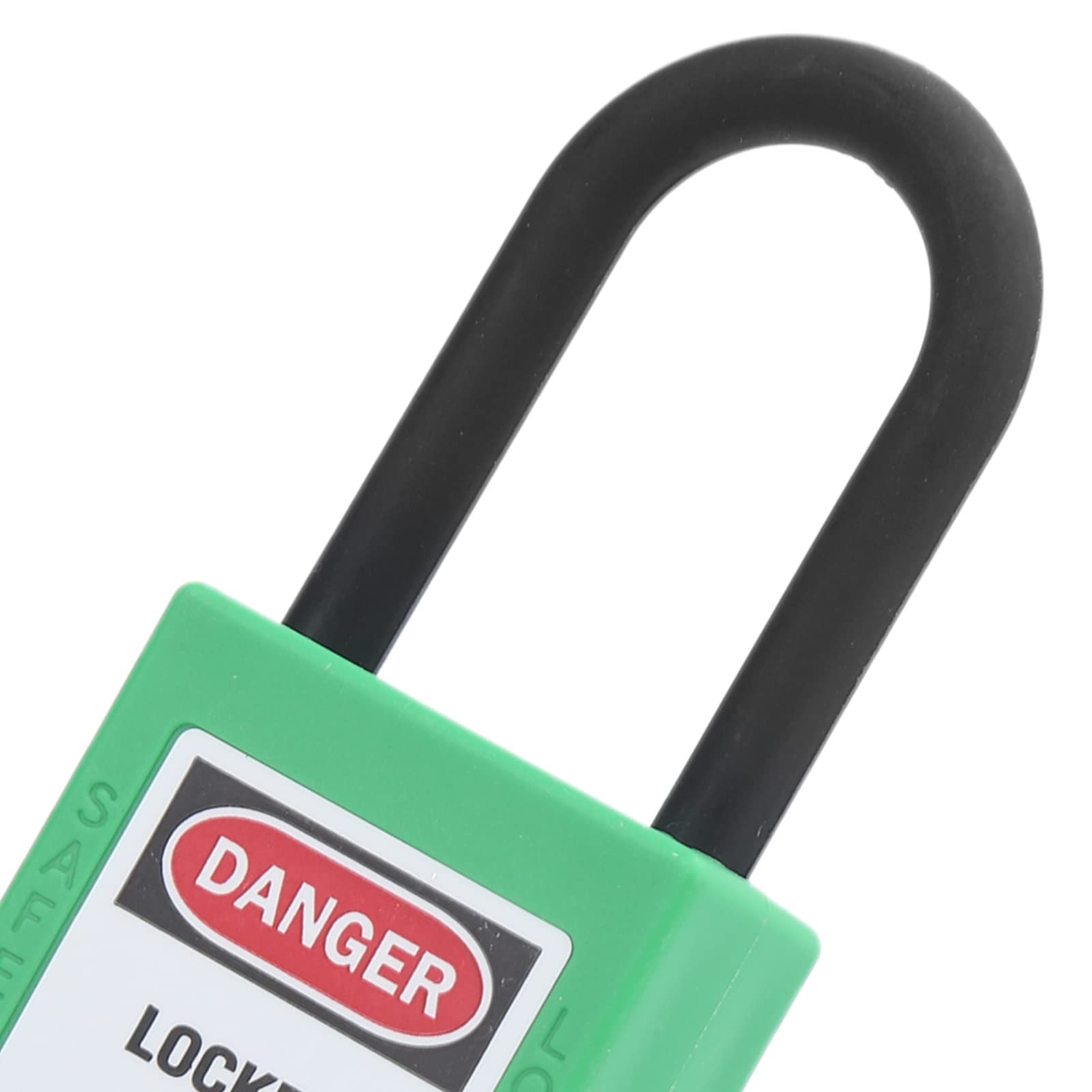 Lot de 10 Cadenas de Sécurité 1.5 Pouce Verrouillage de Sécurité Nylon Isolation Technique Loto Cadenas Électrique Verrouillage Station(Vert)