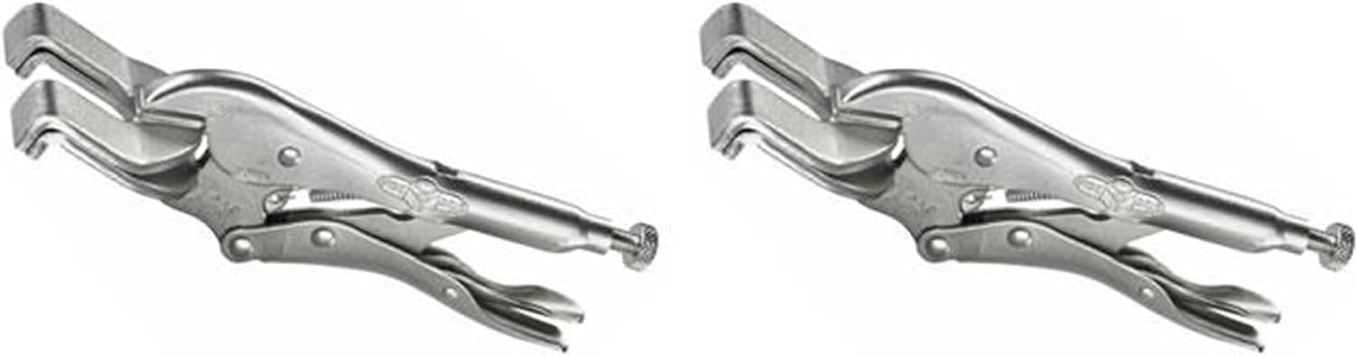 IRWIN Vise-Grip 9AC 9-Inch Locking Panel Clamp, Silver (Pack of 2)