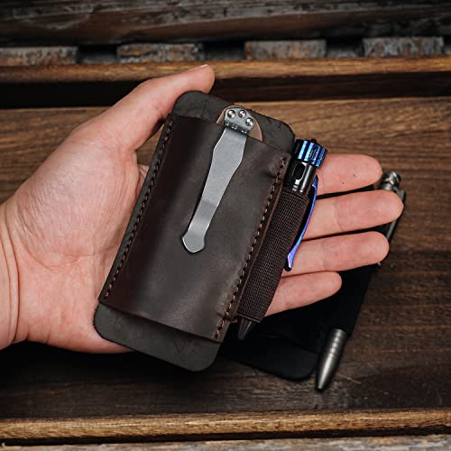 Viperaed Pj33 Leather Knife Sheaths For Belt, Pocket Knife Holster, Pocket Knife Sheath, Horizontal Leather Knife Belt Holder #TOP5