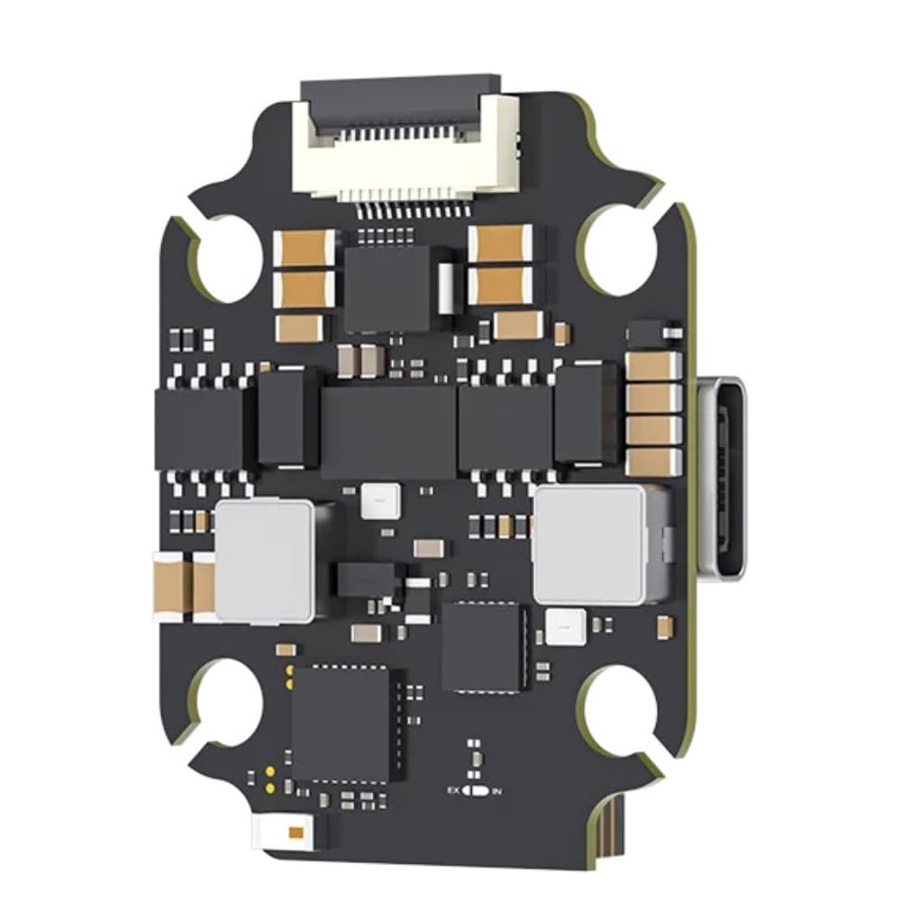 Borg 5S Controller di volo Ricevitore ELRS integrato da 2,4 Supporto batteria LIHV adatta for parti FPV corsa