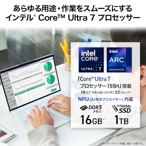 undefined MSI ビジネスノートPC Prestige 13 AI Evo 【3年保証】【超軽量990g & Ultra7・Office搭載】 16GB 1TB 13.3インチ WUXGA Core Ultra 7 155H Windows 11 Microsoft 365 Basic + Office Home & Business 2024 Prestige-13-AI-Evo-A1MG-0653JP の商品画像 3