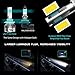 LASFIT 9145 9140 H10 LED Fog Light Bulbs 60W 6000LM 6000K White Super Bright Internal Driver All-in-One Conversion Kit (Pack of 2)