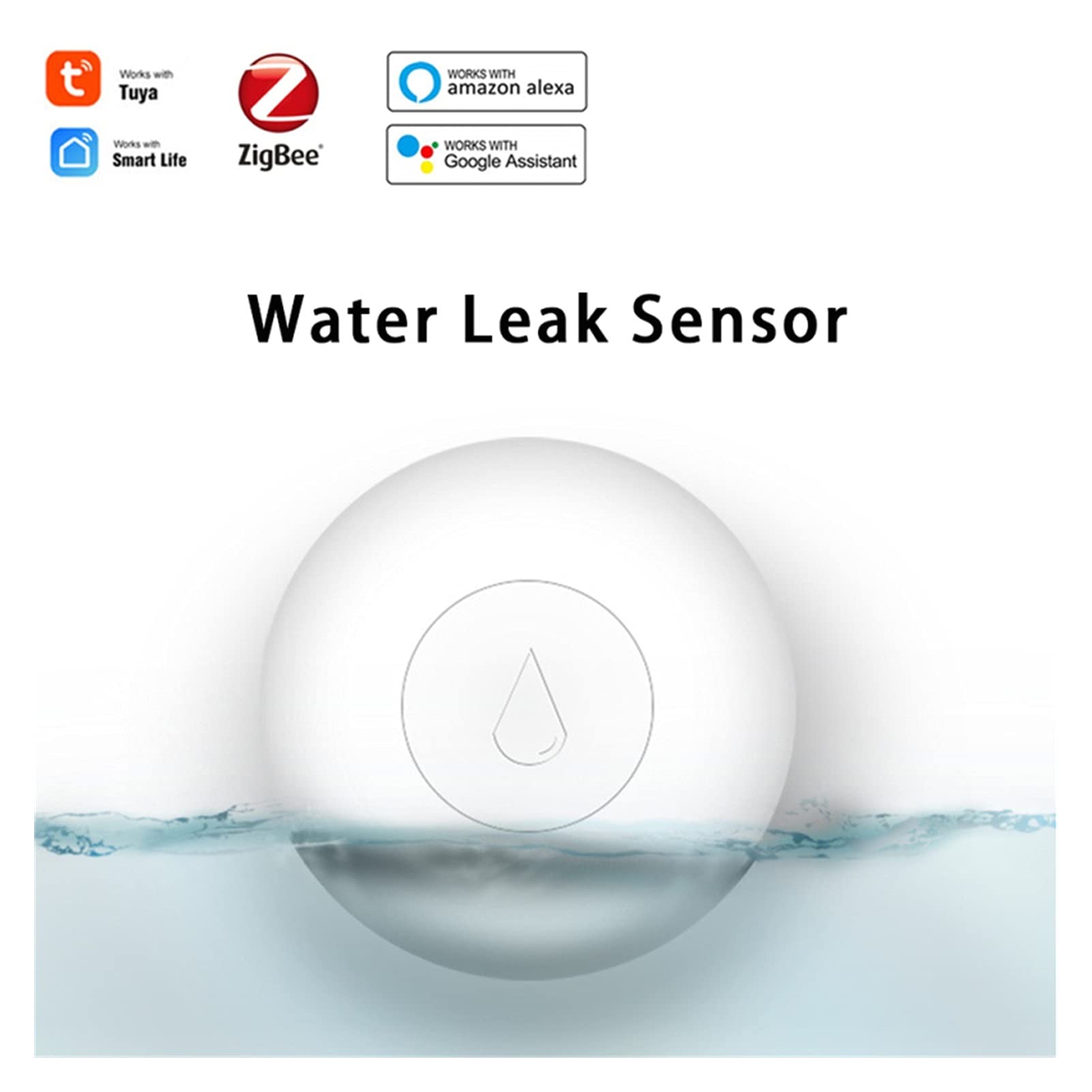 Siłownik liniowy, SMART HOME WODA Czujnik szczelności bezprzewodowej Wykrywacz powodziowy Wykrywanie wycieku Leakage Alert System alarmowy Przepływ wody(1pc)