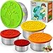 Produktbild TAVVA Earth Lebensmittelbehälter aus Edelstahl [5er-Set] - Plastikfrei | Silikondeckel | Auslaufsichere Lunchbox für Kleinkinder
