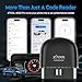 XTOOL Advancer AD20 Pro Wireless OBD2 Scanner Diagnostic Tool, Car Code Reader for iPhone & Android, All System Scan Tool with Free Updates - Check Engine, Oil Reset, Performance Test, Battery Test