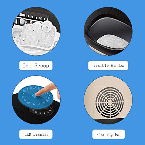 Máquina portátil automática de hielo 25kg/día miniatura 5
