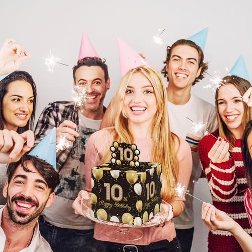 Cute 10th Birthday Gifts for Boys & Girls - Pull Out Money Box with 35PCS Bags for 10th Birthday Party Decor