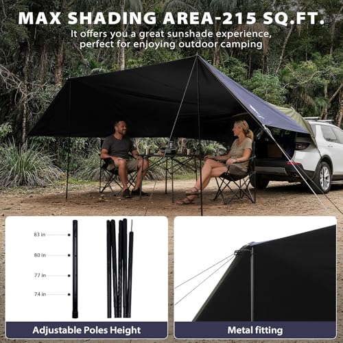 GEERTOP Blackout Car Tailgate Awning