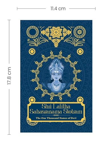 Image of Shri Lalita Sahasranama Stotram: The one Thousand Name of Devi | श्री ललिता सहस्रनाम स्तोत्रम: देवी के एक हजार नाम [Premium Hardbound Edition]- (In ... Gift for Wisdom | Divine daily chanting
