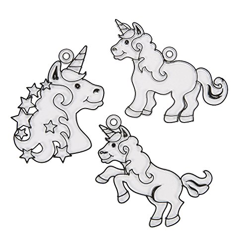 Animal Unicorn Paint Your Own Suncatchers - Crafts for Kids and Fun Home Activities - 24 pieces