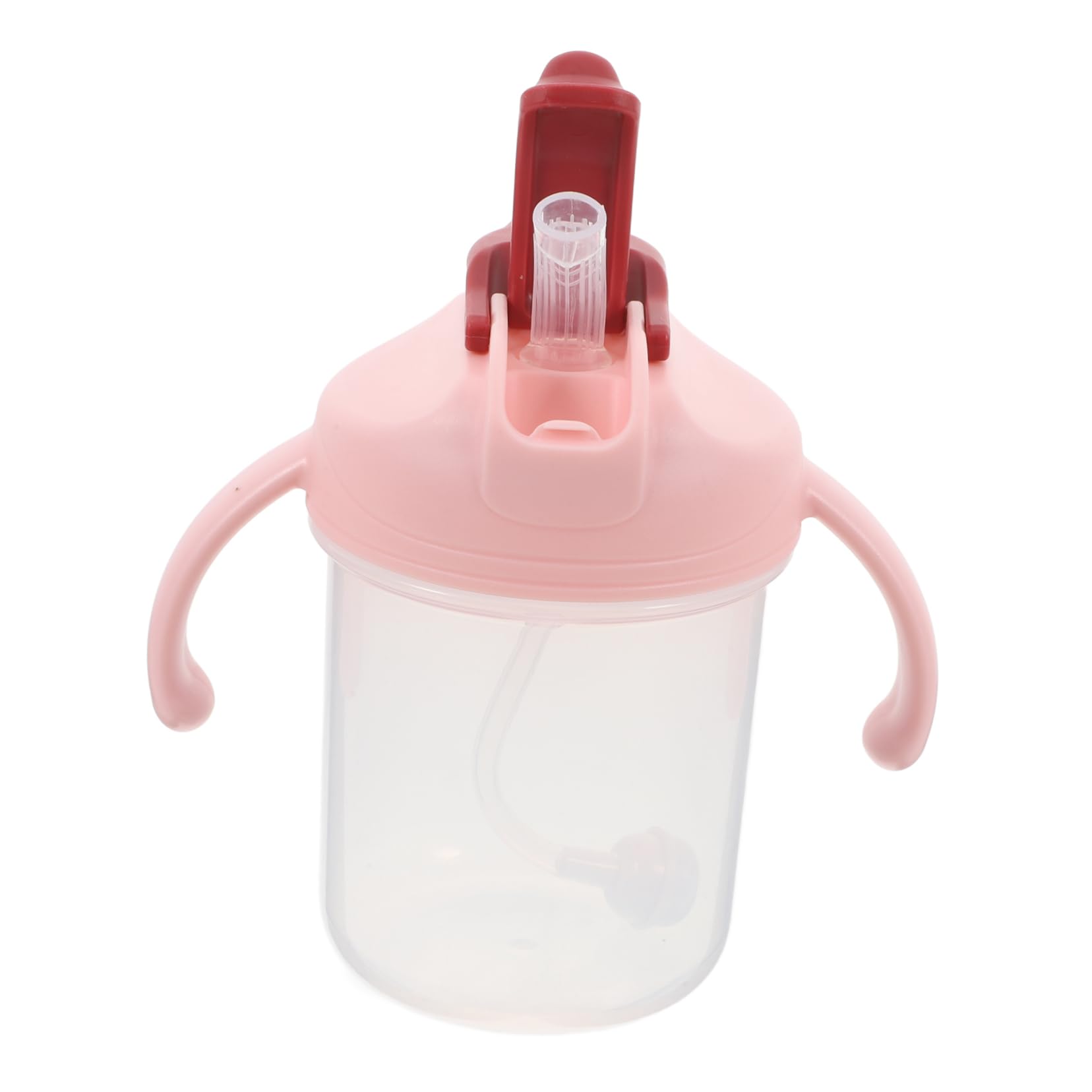 FOMIYES Weighted Sippy Cup for Elderly Straw Lid Independence Sip Cups 300ml for Bedridden