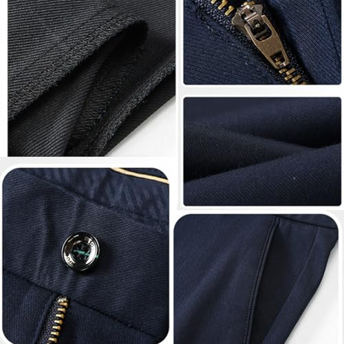 Silamone Timeless Stretch Pants, Timelessflex - Men's High Stretch Straight Fit Pants, Straight Fit Suit Trousers4