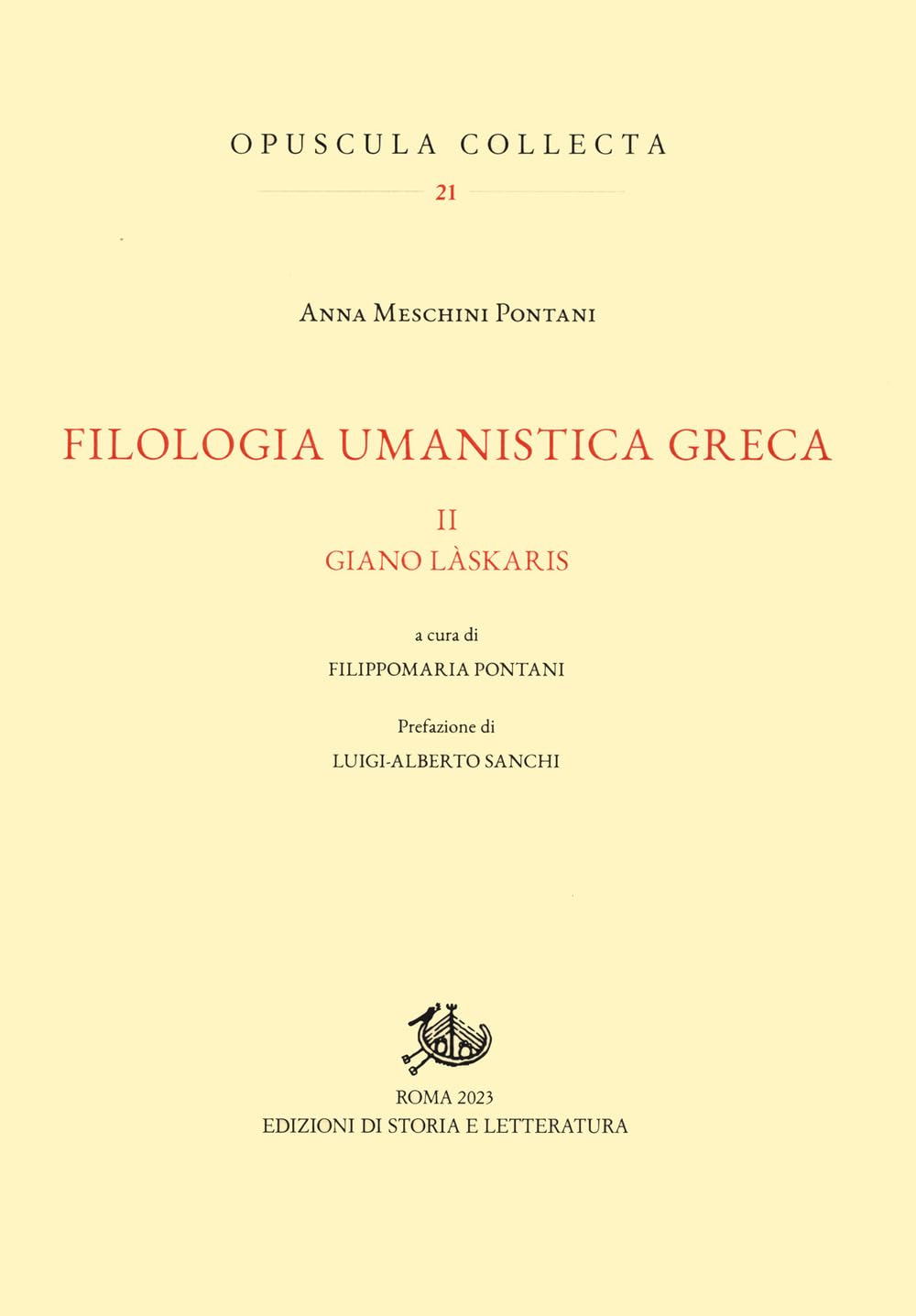Filologia Umanistica Greca. Giano LàSkaris (Vol. 2) - 4