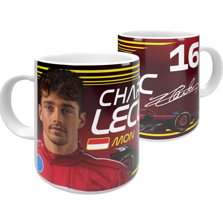 Partisan Charles Leclerc Ceramic Mug - 11oz - Red/Yellow