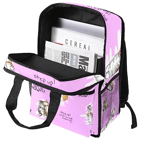 Sac à dos pour chat multicolore et cartable filles/garçons