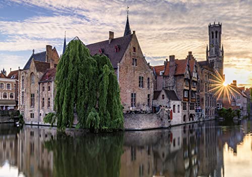 Puzzle Brujas Bélgica 1000 piezas para relajarse en casa 3