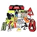 81 Pcs - Car kit emergency road kit Classic,car essentials for women, kit for vehicles: Portable Air Compressor, jumper cables kit for car, Tire Repair Kit and All The Essential Tools, car Accessories