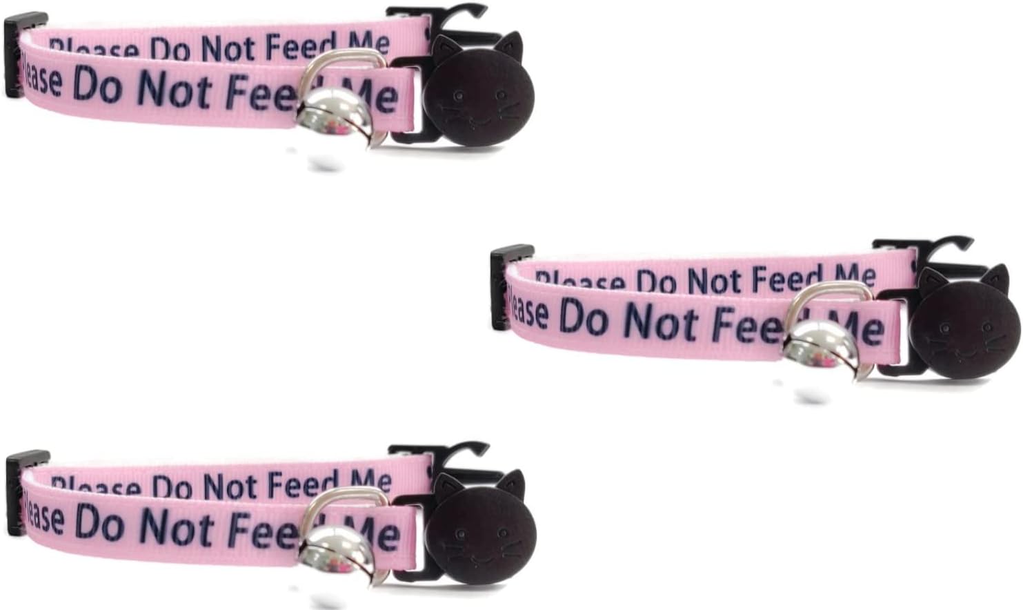 Worded Cat Collars Please Do Not Feed Me/I Am Microchipped Safe