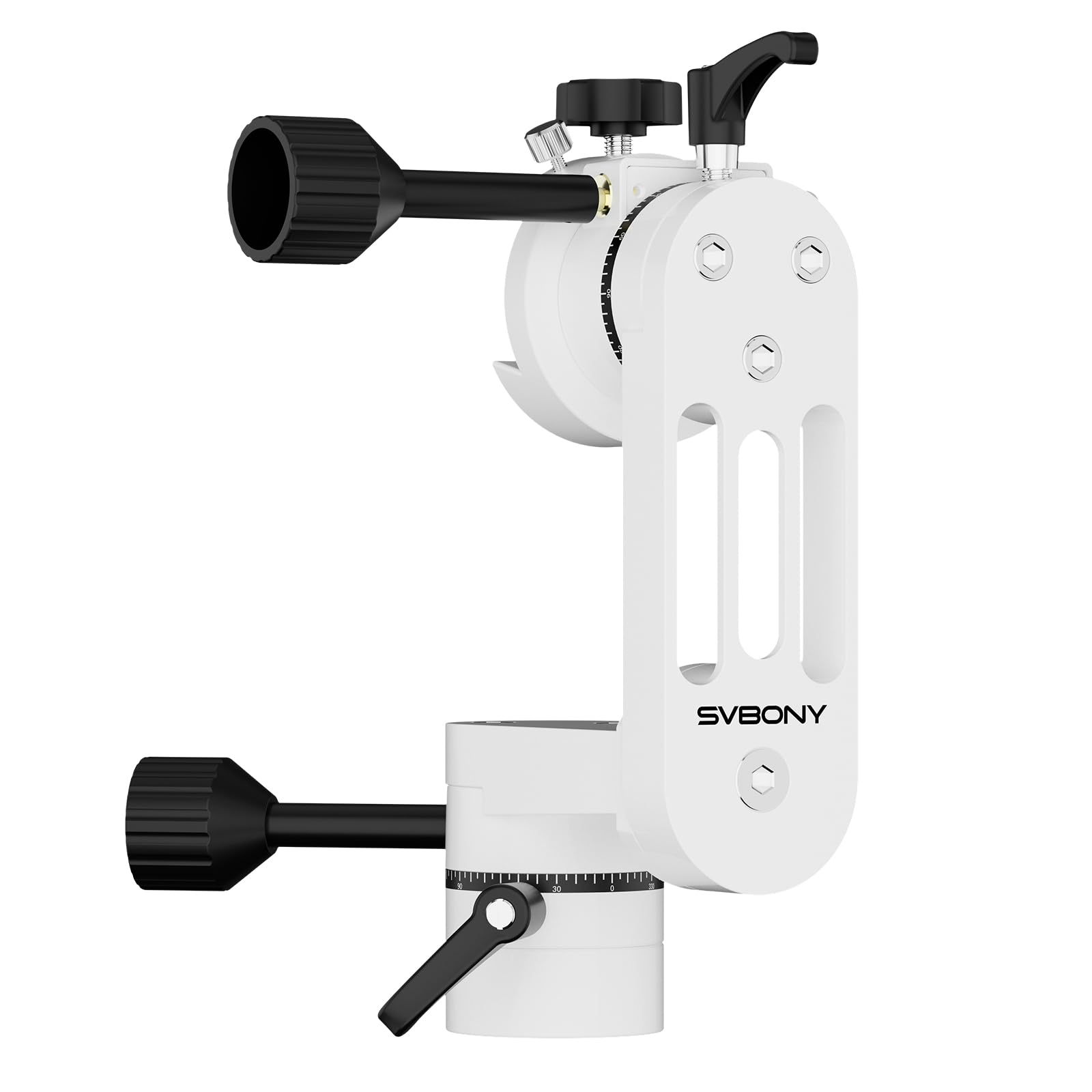 Svbony SV225 Mini Montaż Alt-Az, Akcesoria Teleskopu z Regulowanym Kątem | Do Astronomicznej Obserwacji Wizualnej, 5 kg Maksymalna Nośność, Aluminium Azymutalne Alt-az, CNC Pusta Struktura,