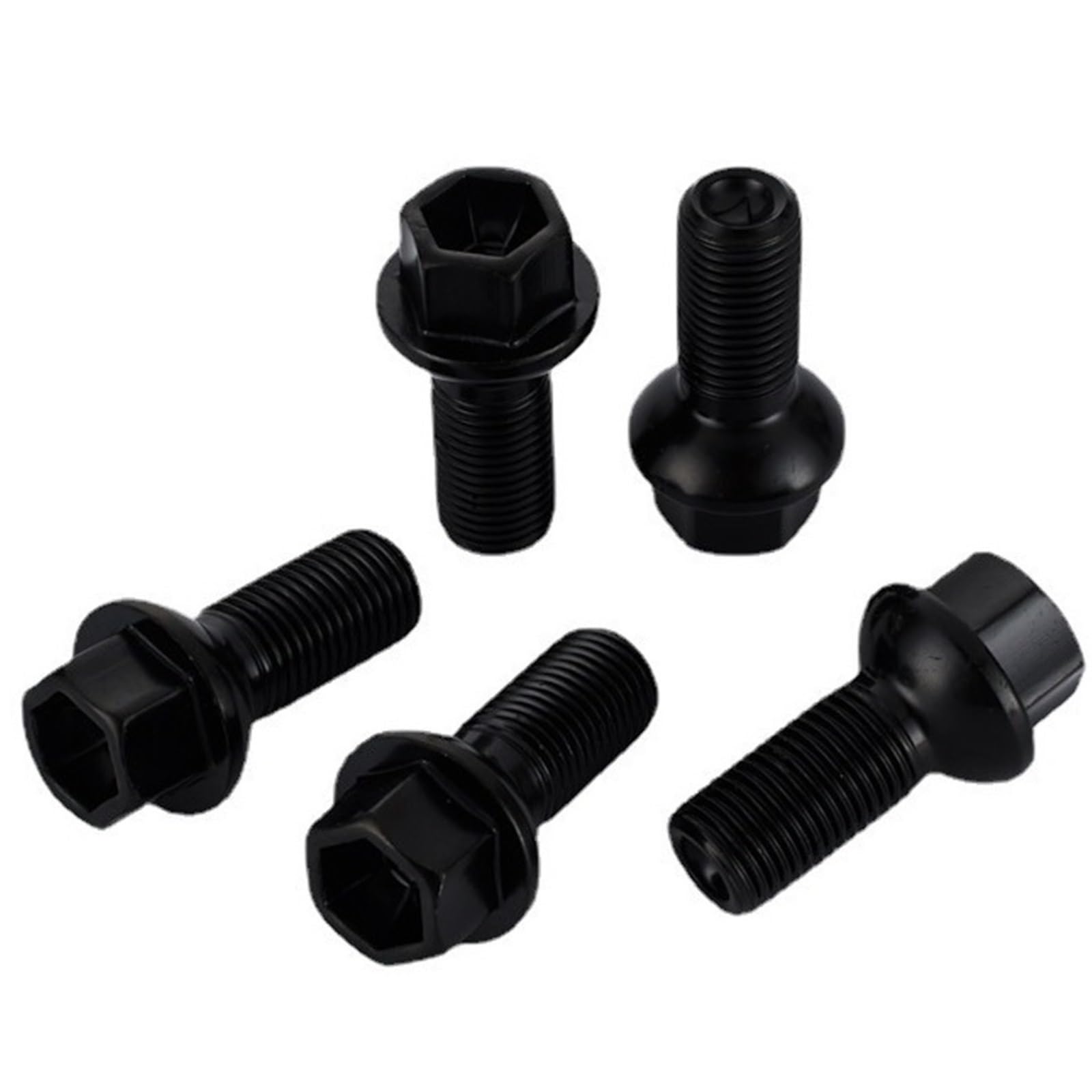 Bulloni ruota auto Compatibile Con Benz Per SL550 2011 5 Set Di Dadi Per Cerchi In Lega Con Rondella Conica OEM: 0009908307