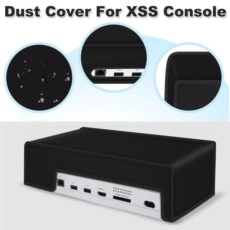 Funda Horizontal Vertical Anti-Polvo para Consola Xbox Serie S Gaming Anti-Rayaduras Cubierta Protectora Accesorios (modo horizontal)