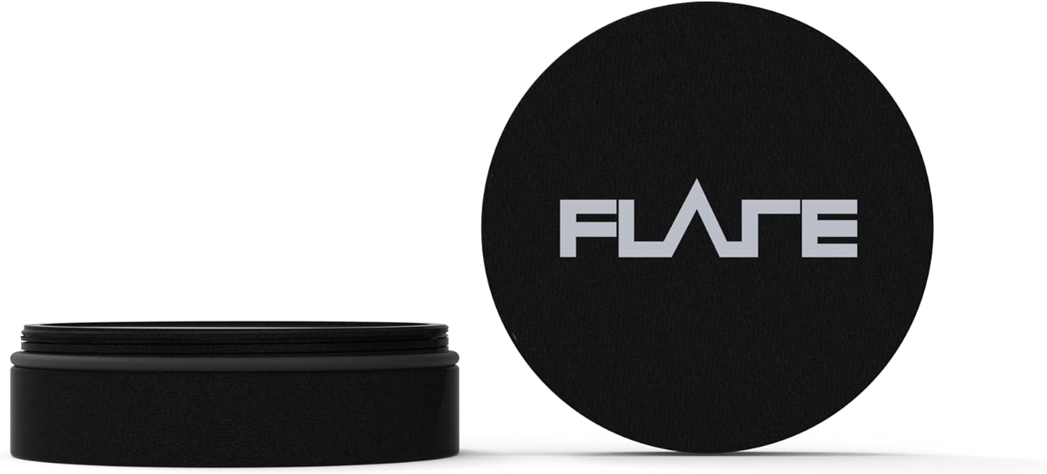 Flare Audio Pocket Capsule Black - Tough Aluminium, Water-Proof, Screw Lid