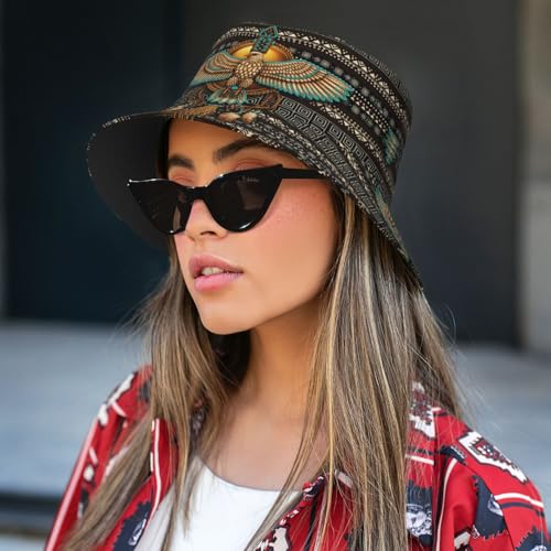 Sombrero tipo Bucket para mujer y hombre estilo retro miniatura 7