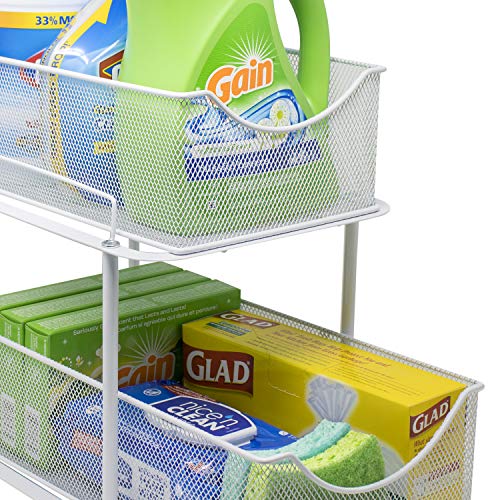 Sorbus 2 Tier Organizer Baskets - Image 3