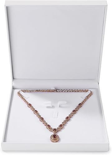 Oirlv White Velvet Jewelry Set Gift Box Ring Earring Big Necklace Storage Case