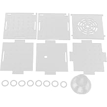 Ejoyous Breeding Box Aquarium, Rearing Tank Triops with Feeding Opening and Suction Cup Rearing Container for Fry, Spawning Box Container for Baby Fish Shrimp Aquarium Z Single Frame mini 8 * 8*