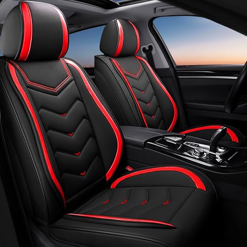 ACDY Car Seat Covers Fit for mini Cooper s Clubman 2000-2026, Stylish Sport Seat Covers, Waterproof Wear-Resistant Premium Nappa Leather Car Seat Cover.(2 Pcs Front/Black Red)