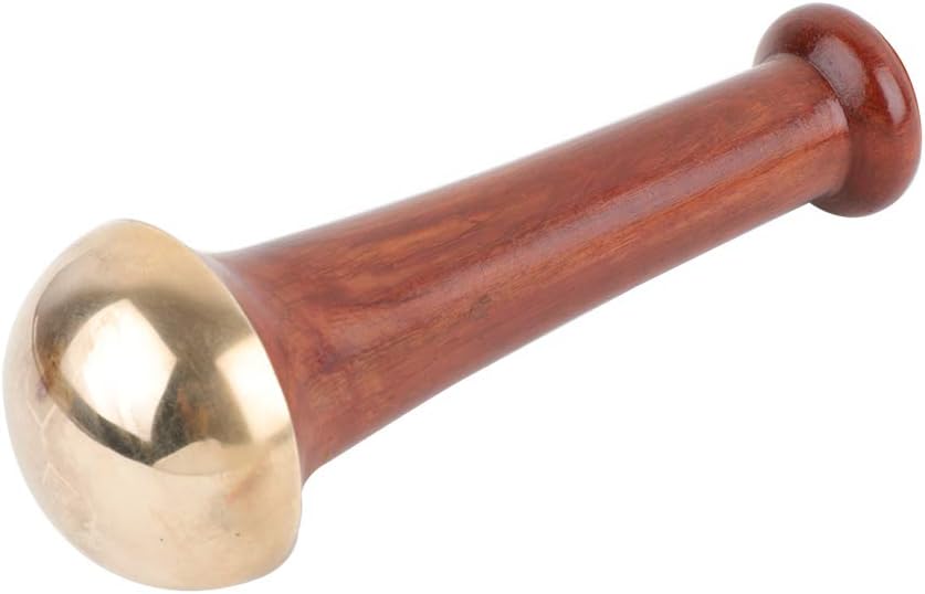 HealthAndYoga™ BronzLift Kansa Face Massager and Kumkumadi Face Oil Trial Vial - Kansa Wand Ayurveda Benefits of Bronze - Skin Lustre (Single Dome) - Image 4