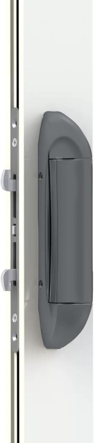 8.7" Interlock Intuition Sliding Glass Door Handle Kit Replacement - Fix and Repair Patio Door Hardware - Dark Grey