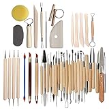 Juego herramientas cerámica arcilla polimérica para esculpir modelado madera arcilla, herramienta para tallar arcilla, bolsa almacenamiento, delantal para pintura en roca, arcilla cerámica