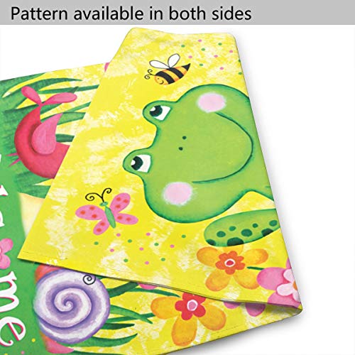 Yishow Frog And Friends Garden Flag Double Sided Vertical Frog And Friends House Flags Yard Signs Outdoor Decor 28"X40" #TOP4