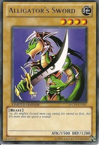 Amazon.com: Yu-Gi-Oh! - Alligator's Sword (WCPP-EN007) - World